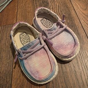 Hey Dude Kids' Gradient Moccasins - Pink and Blue